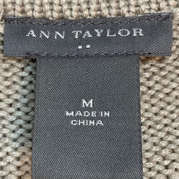 Ann Taylor Wool Blend Wrap Sweater Cardigan - Picture 4 of 5
